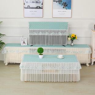 防低滑电视柜桌布长方HYuqesws形客罩厅电视柜盖布高柜组合几茶套