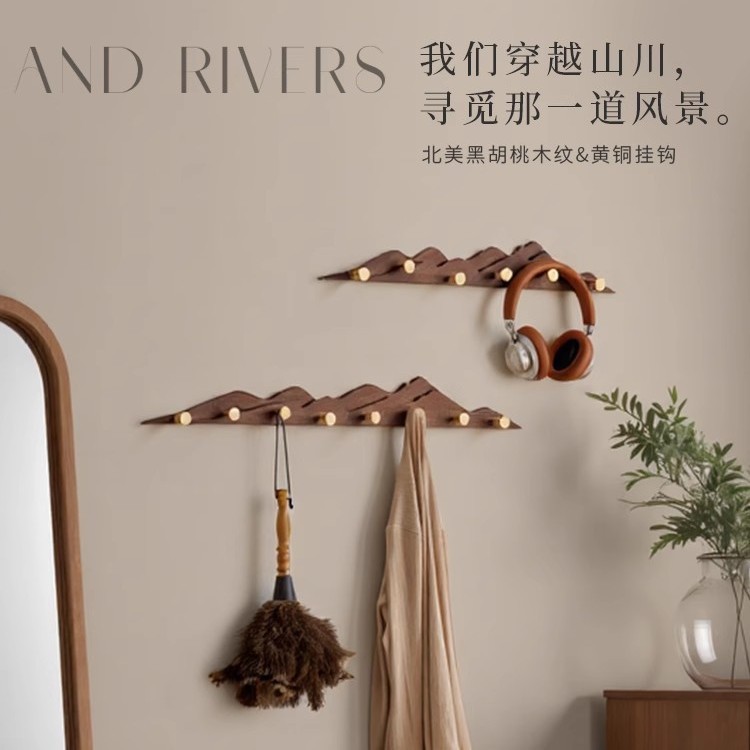 挂衣架墙上壁挂创意入户门口玄关挂衣钩进门后衣帽衣服挂钩免打孔