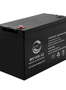 12V100AH铅酸蓄电池深循环电瓶太阳能路灯电池大容量