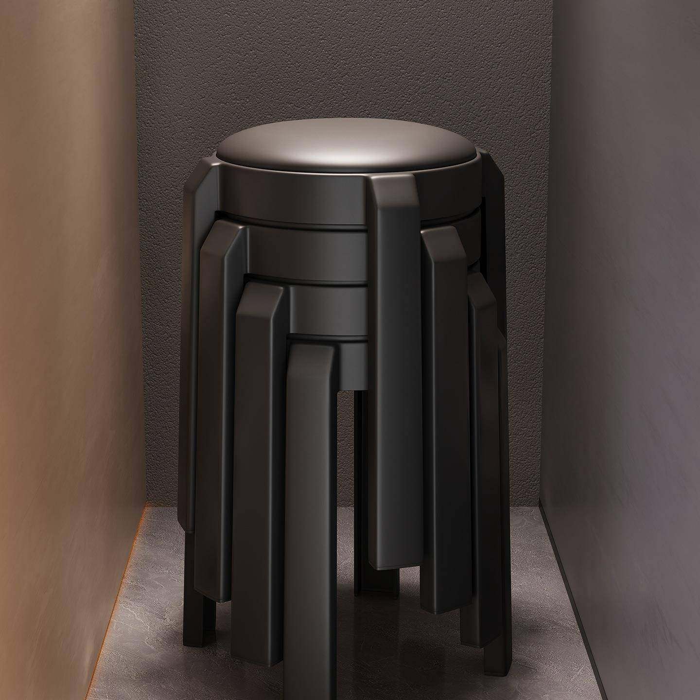 塑料凳子家用软包可叠放加厚结实耐用轻奢感圆凳子备用高椅子,农用物资,其他肥料,淘宝优惠券,粉丝福利购,淘宝优惠卷