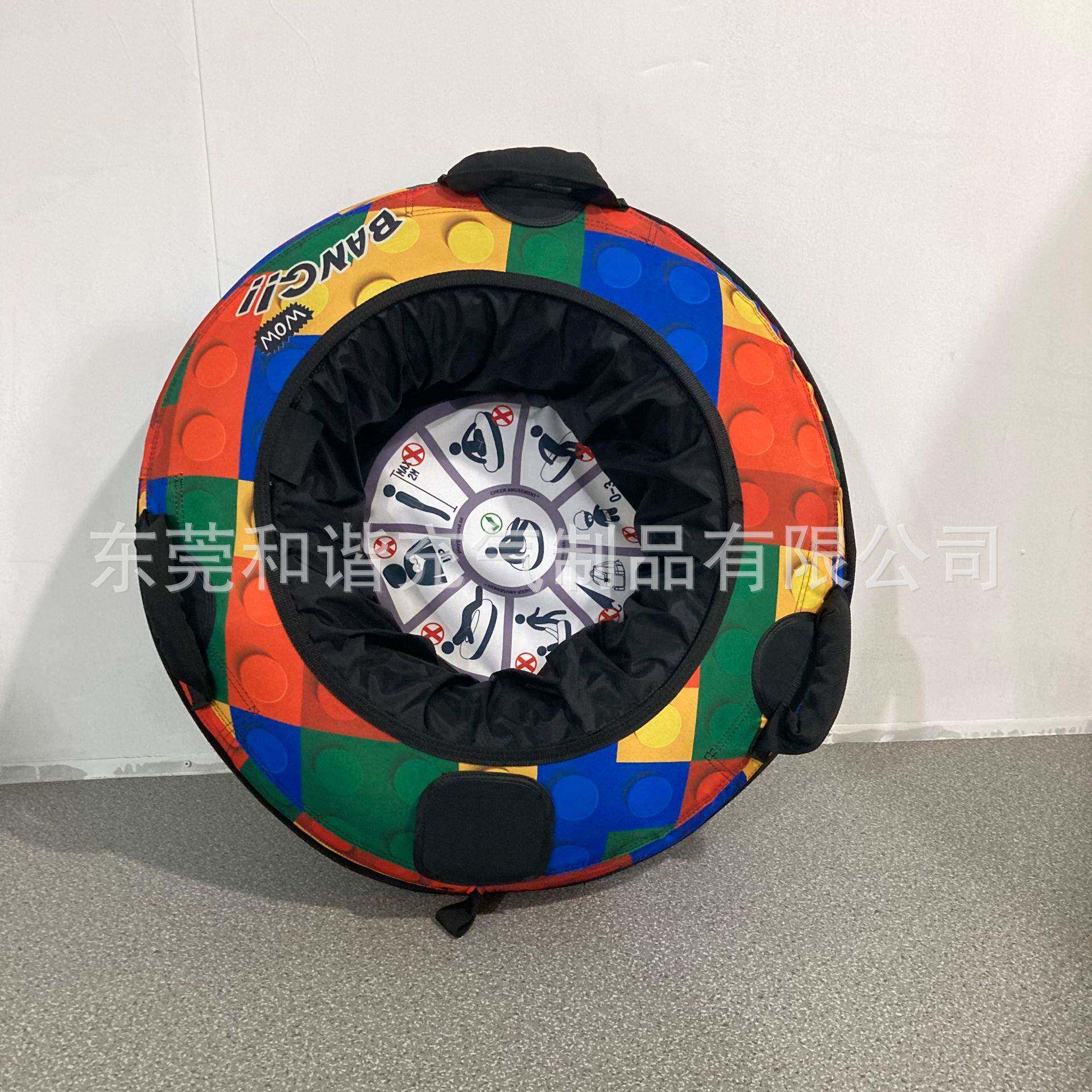 现货滑草圈充气旱地彩虹滑道拖拉旱滑梯圈加厚成人滑雪圈雪橇