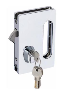 精铸不锈钢长固ST-G014玻璃移门推拉门锁办公室玻璃工程配套五金