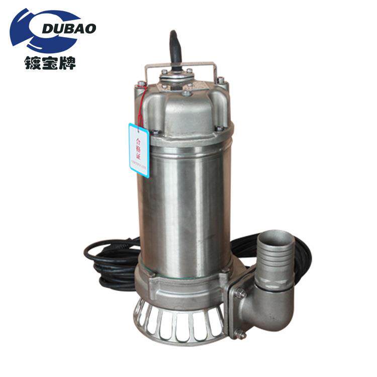 镀宝潜污泵220V家用养殖场抽粪泥浆泵380V潜水排污泵380V潜水泵