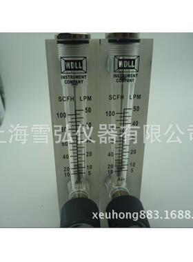 面板玻璃流量计LZM-6T浮子流量计5-50L/min10-100管道气体流量计