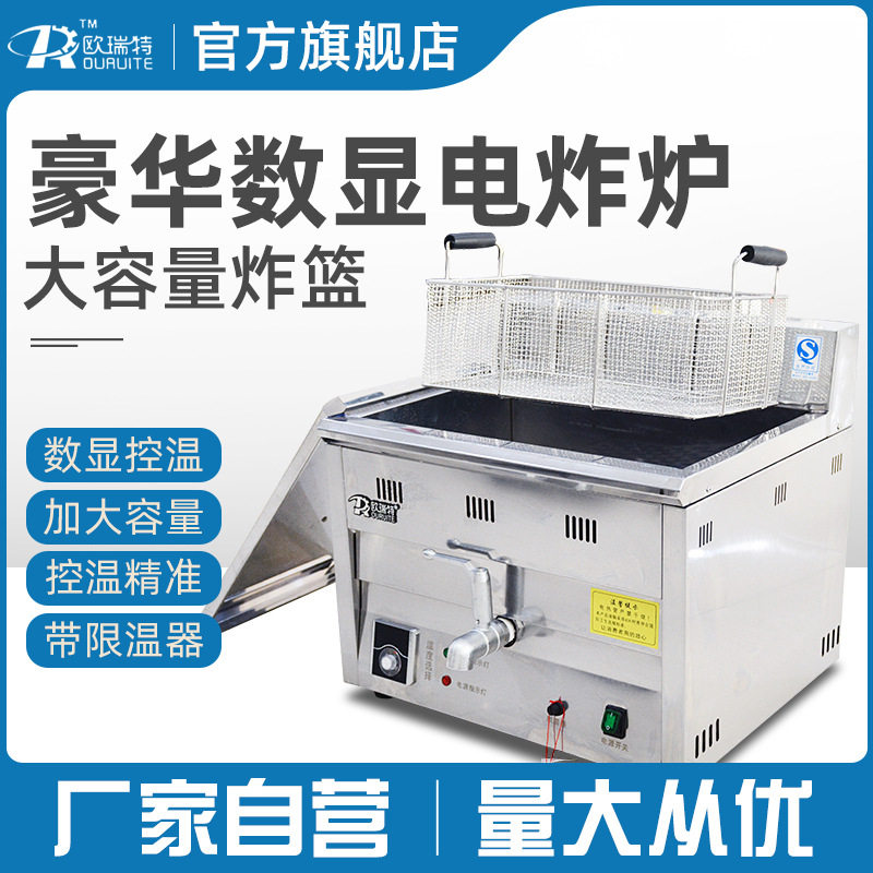 台式数显控温电炸锅大容量单缸临榆炸鸡腿鸡排电炸炉多功能电加热