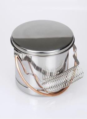 厂家直销号不笔锈钢有盖可OKN手大提洗筒洗笔器洗笔筒油画用品