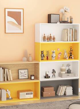 自由组N588合格子柜飘窗架柜收纳柜书柜书带玻璃门落地矮柜储物小