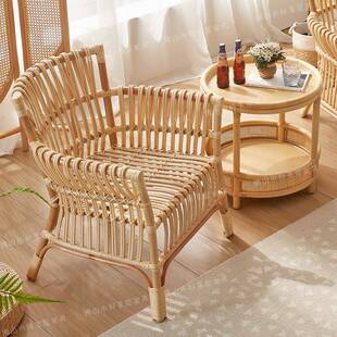 简背约14156藤椅天然真玛家瑙藤疼人靠沙发椅纯手工藤餐椅现在用