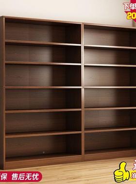 简易书架落地靠墙简约代客纳厅置架分UPT层收架现物储物柜家用书
