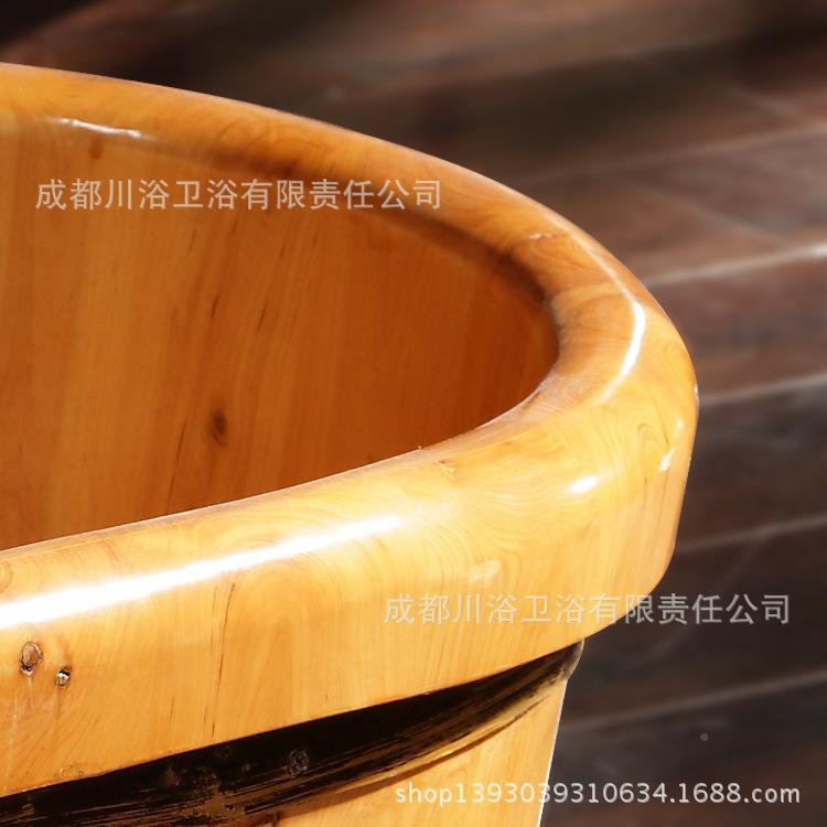 香柏木宝宝浴盆泡桶澡实木保沐温儿大号泡脚桶浴桶婴CYT-031儿童