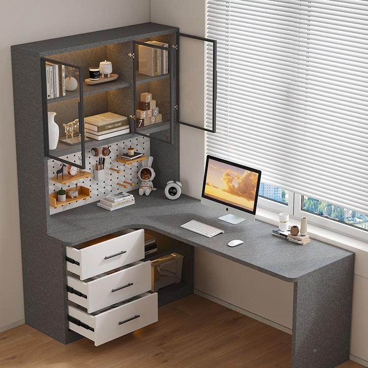 书桌书柜一桌转角体生卧室家学用简易办公写电字桌台式竞电脑FAH桌子,影音电器,DIY配件,淘宝优惠券,粉丝福利购,淘宝优惠卷