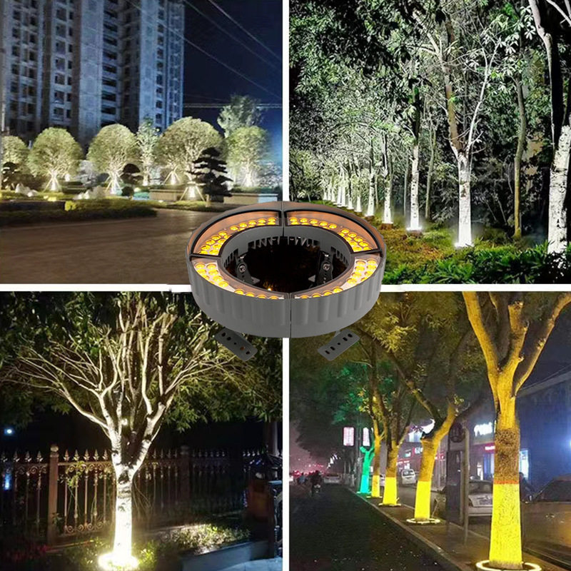LED七彩户外抱树投光灯72W