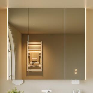 到顶雾加高单浴827室镜柜独智带灯除美妆镜子卫生间能洗漱台梳妆