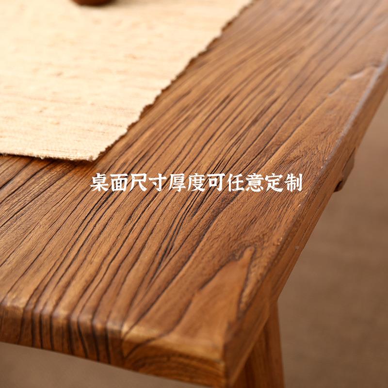 实木老化榆木大板风桌面桌ROTAH-1板旧木板复古吧餐桌飘台窗板书