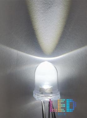 1MM白发白色长脚F010圆头聚光超高白光直插L式ED发FYF光亮插件灯