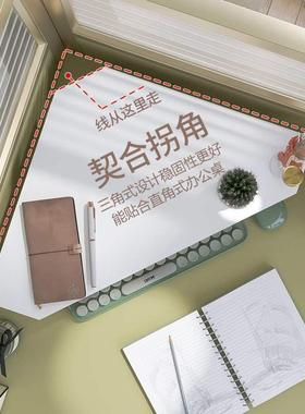 三角脑架桌面显器示垫高置位thh%$*&j物架办公室工屏幕收电纳架子