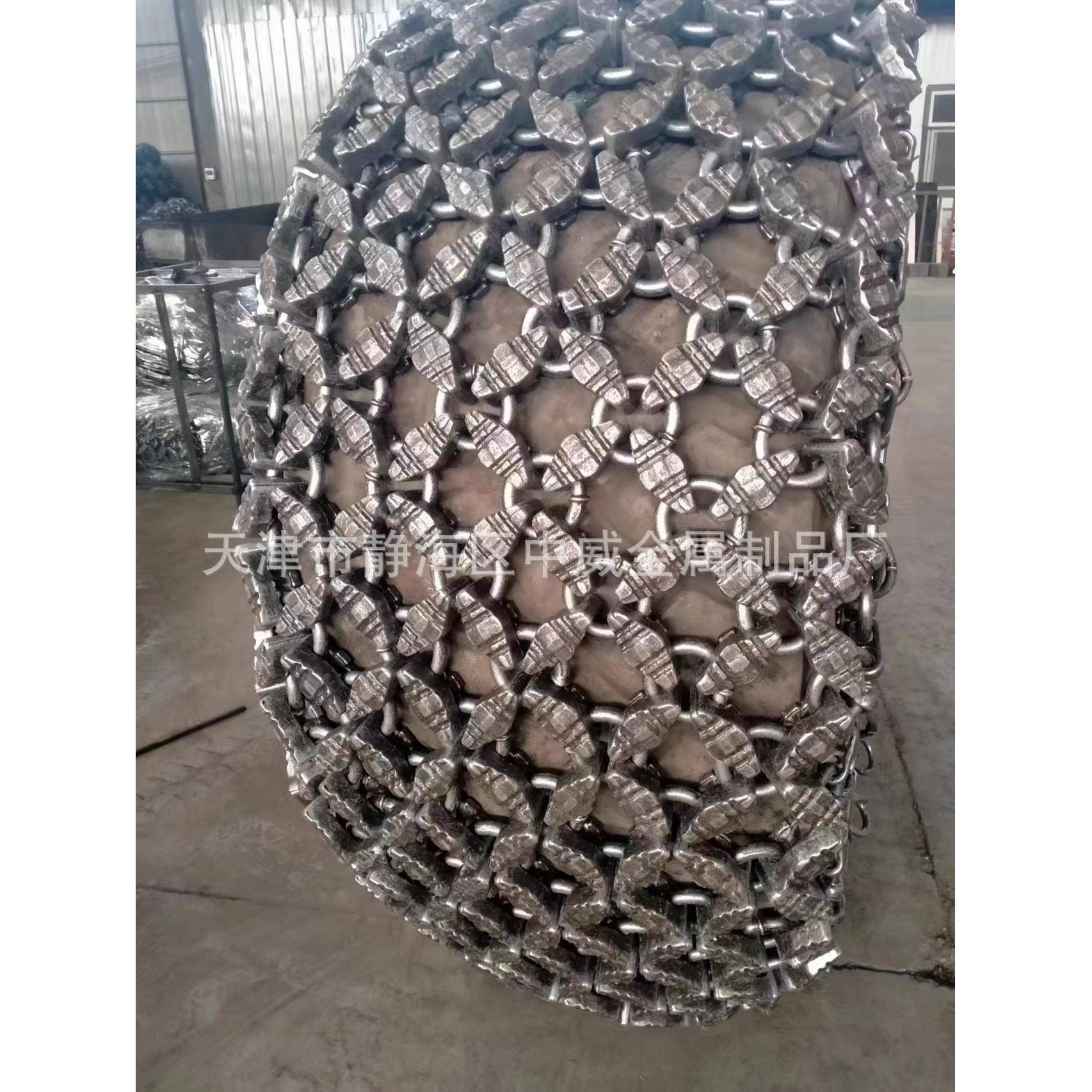 60铲车防滑链26.5-2锻造轮保护链605型装载机加MQC厚防胎护链条厂