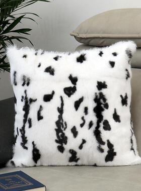 高档软样板间抱枕被黑白装系靠垫沙毯枕发靠百WL4577搭灯芯绒抱枕