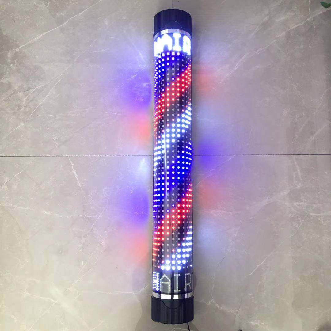 美发店新带人头LE灯发廊挂款墙灯壁挂理发店户转外电子半圆UQS转D