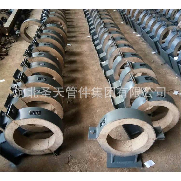 管管托FSW热实体厂售家销双抱箍隔管托支座Z型滑道动固定管托支架