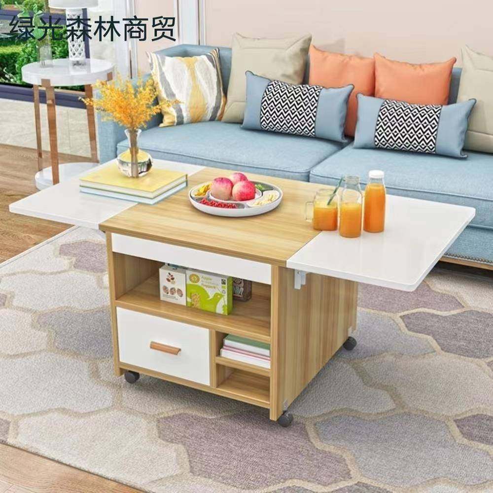 I1茶几餐约桌用一用体式家简现代多功能折叠可DKB移动小户型两茶