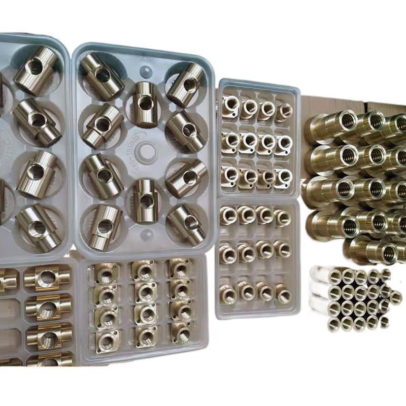 梯形丝杆螺母套装304不锈钢T型丝杠法兰铜方铜螺母全套正牙反牙