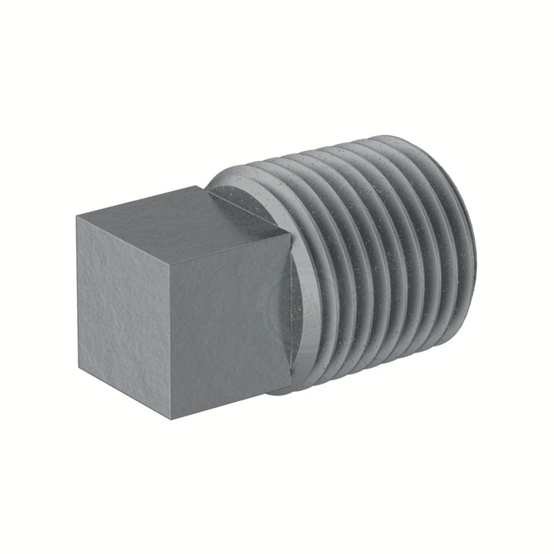 BSPT Male 低压碳钢四角头外丝堵头 118P365