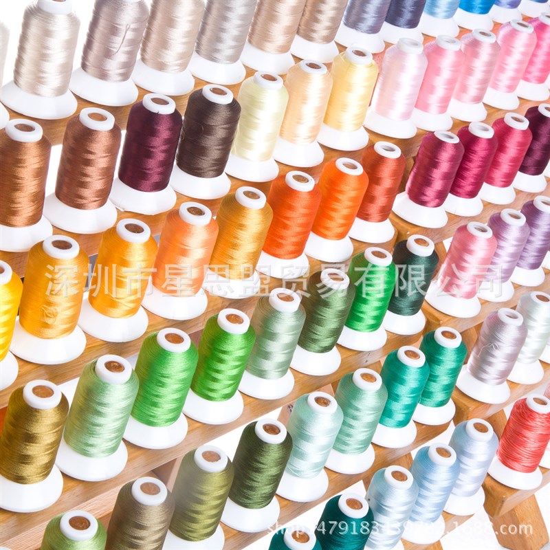 Simthread电脑绣花线 120D/2 120色 涤纶长丝 流苏线