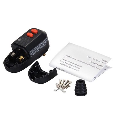 美规漏电保护两脚插头GFCI配套15A设备接线两芯美式插头