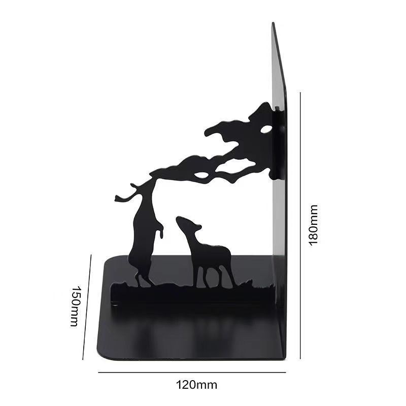 书立架伸缩创意书架简易桌上工艺摆件办公室桌面收纳铁艺书夹书靠