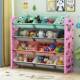 儿童玩具落收DOM纳幼架置物架地多层书架大容量儿园储物柜分类理
