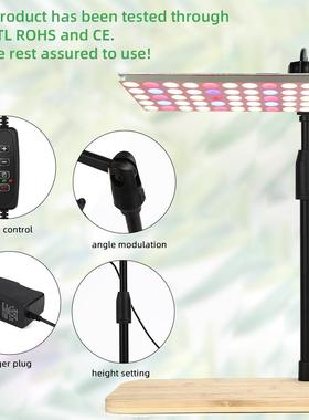 热销升款FWT全光谱L级E植物灯75W桌面量D版调光定时植物补子光灯