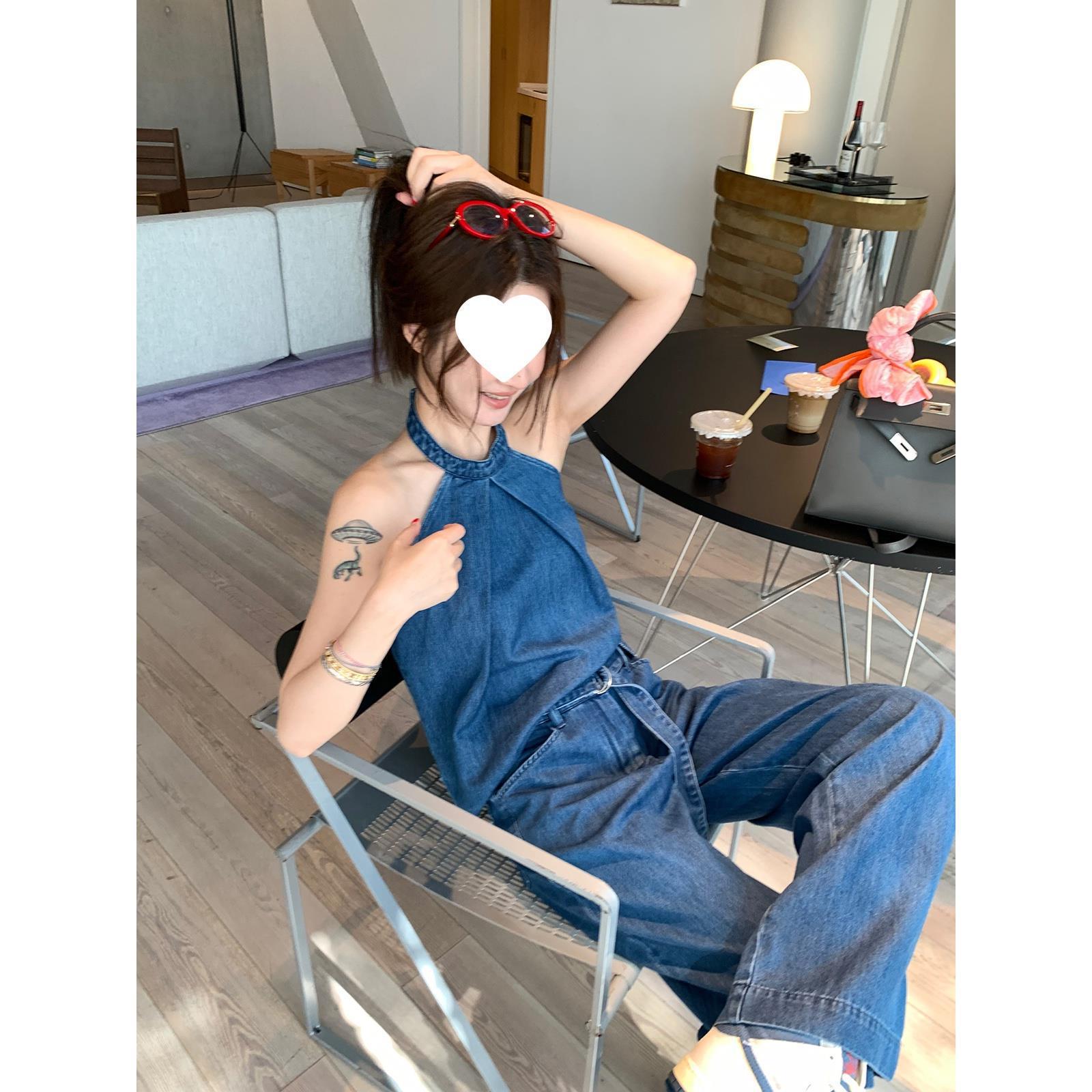 VC开箱不费力牛仔套装家人们