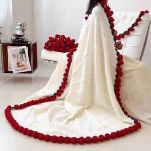 新款玫瑰公花毯毯子多功能车57558955载航空办室室内花束饰装花束