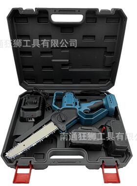 数充电式无LSH刷8寸大功率锂电电链锯手持显式手单锯家用园林伐木