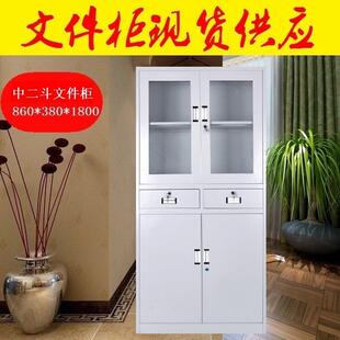 西高安办公中二斗文件制柜铁金江属皮柜钢档案会计凭证资文件柜料