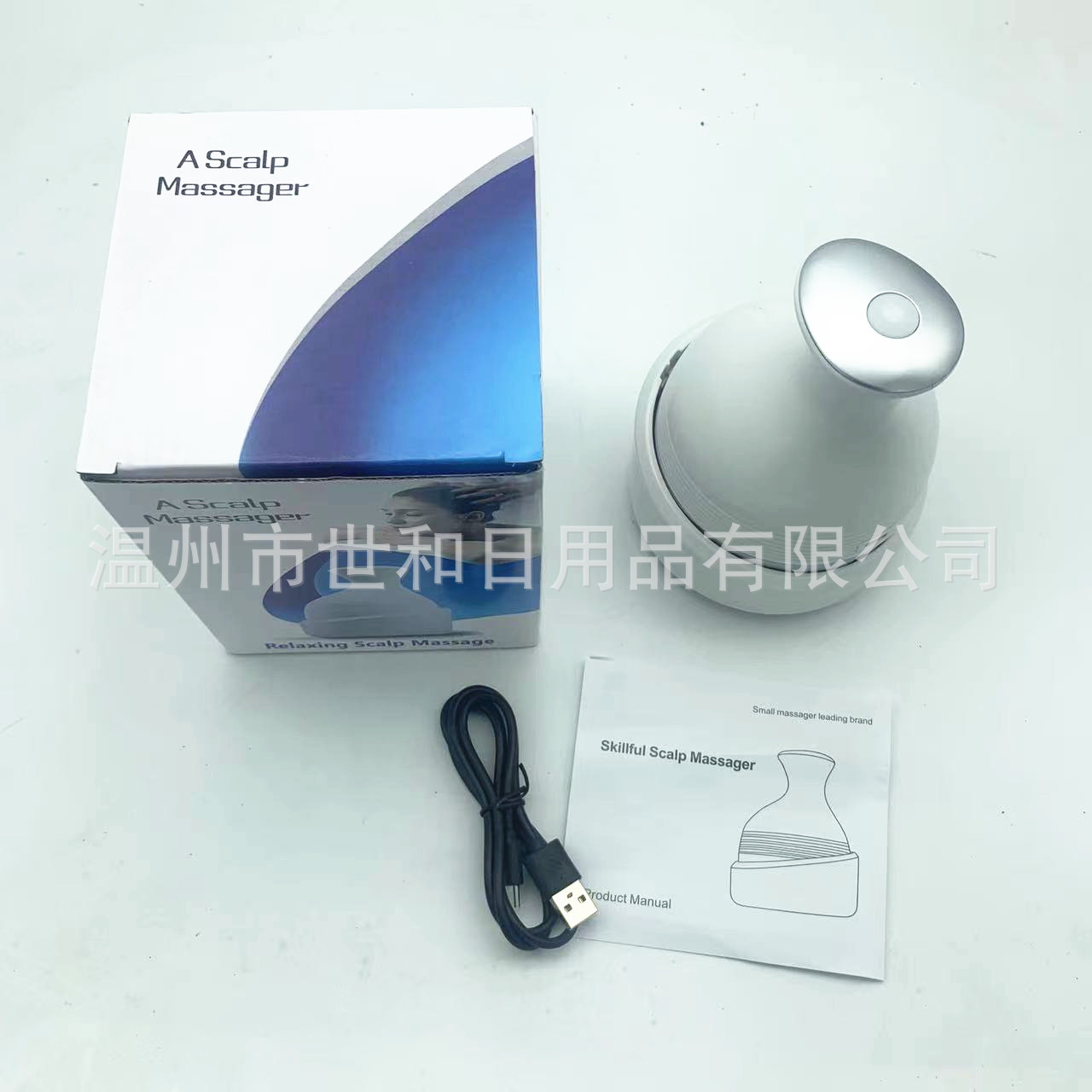 头部按摩器迷你充电按摩仪电动头皮龙爪手多功能揉捏按摩仪