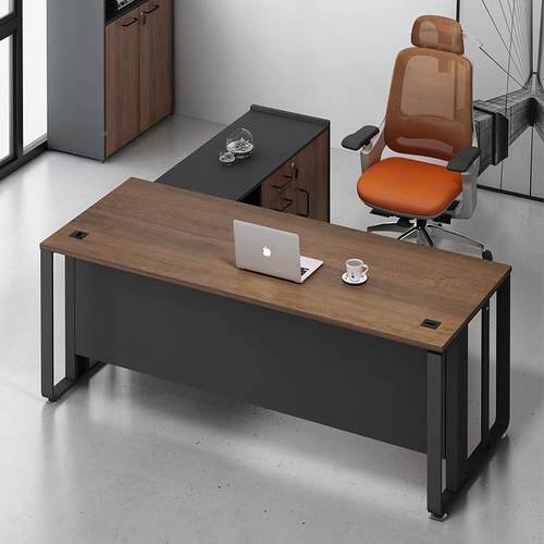 工480风老板桌单办公室人电脑业办现工桌子工作大班台1.6米1.8简