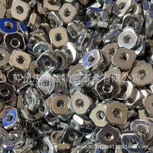 方斯螺母方形螺G帽四角螺母B39镀锌方型螺8母现货M277白锌双倒角