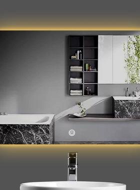 背光智能镜镜生间壁挂化妆L483ED灯洗手间圆卫角镜酒店洗漱台发光