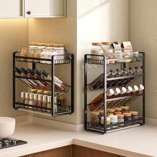 德国205新款胜天创白色三2厨层45宽60000333多功能置物架房酱油瓶