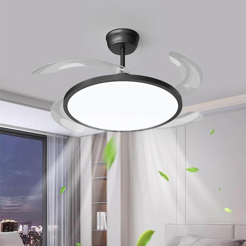 风扇202新款全光谱护隐眼餐厅形吊扇5灯家987用超薄静灯音电扇吊,家装灯饰光源,风扇灯,淘宝优惠券,粉丝福利购,淘宝优惠卷