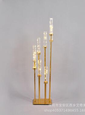 婚庆道具8头步步高灯路铁艺烛路引NFS引婚礼灯舞台装台饰灯发光路