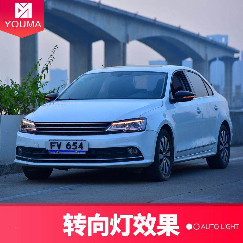专用于大众新速腾灯成总121KIR8款改装日行灯大流水转向灯L-ED大