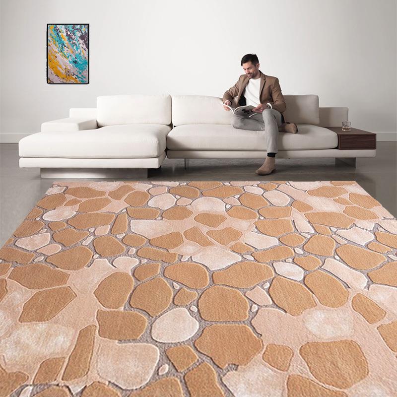 厅地毯一件羊加丝竹纤JBL0098维客卧室房间意式任意计手毛工地设