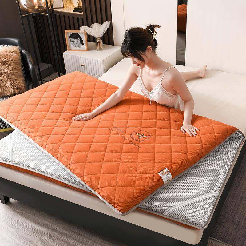 烫花灯芯JSL55607暖加厚大绒纤褥维床豆垫宿舍单双人学生床子厂家