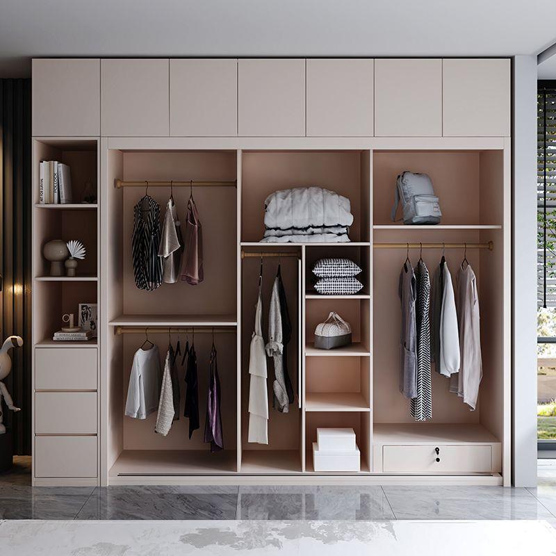 Yal推拉门衣柜家简用838卧室约代小户型滑移门柜子轻奢现整体木质