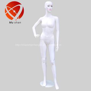 全身白色女模特道具网店拍摄服装模特衣架外贸热销铁底盘女模