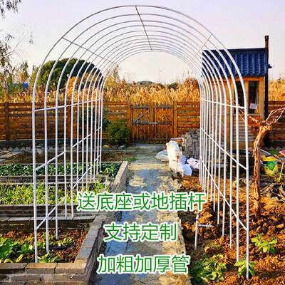 拱架门花爬藤架花园月蔷季薇花支架铁艺植物架户萄外花门AWS庭院