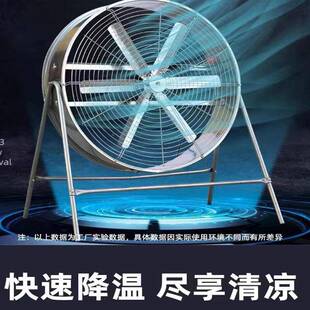 养殖场工厂流风2201V通10V工业电风扇扬谷风扇工业风扇大风DLC轴
